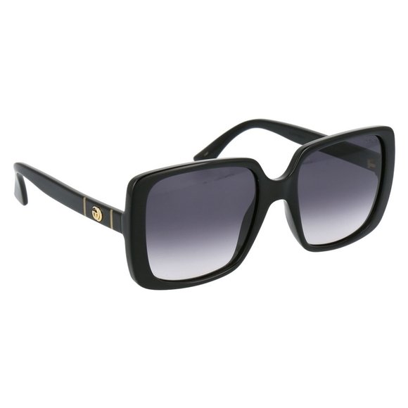 NEW GUCCI WOMEN'S OVERSIZED SQUARE SUNGLASSES GG0632S 001 BLACK GUCCI - Picture 12 of 13